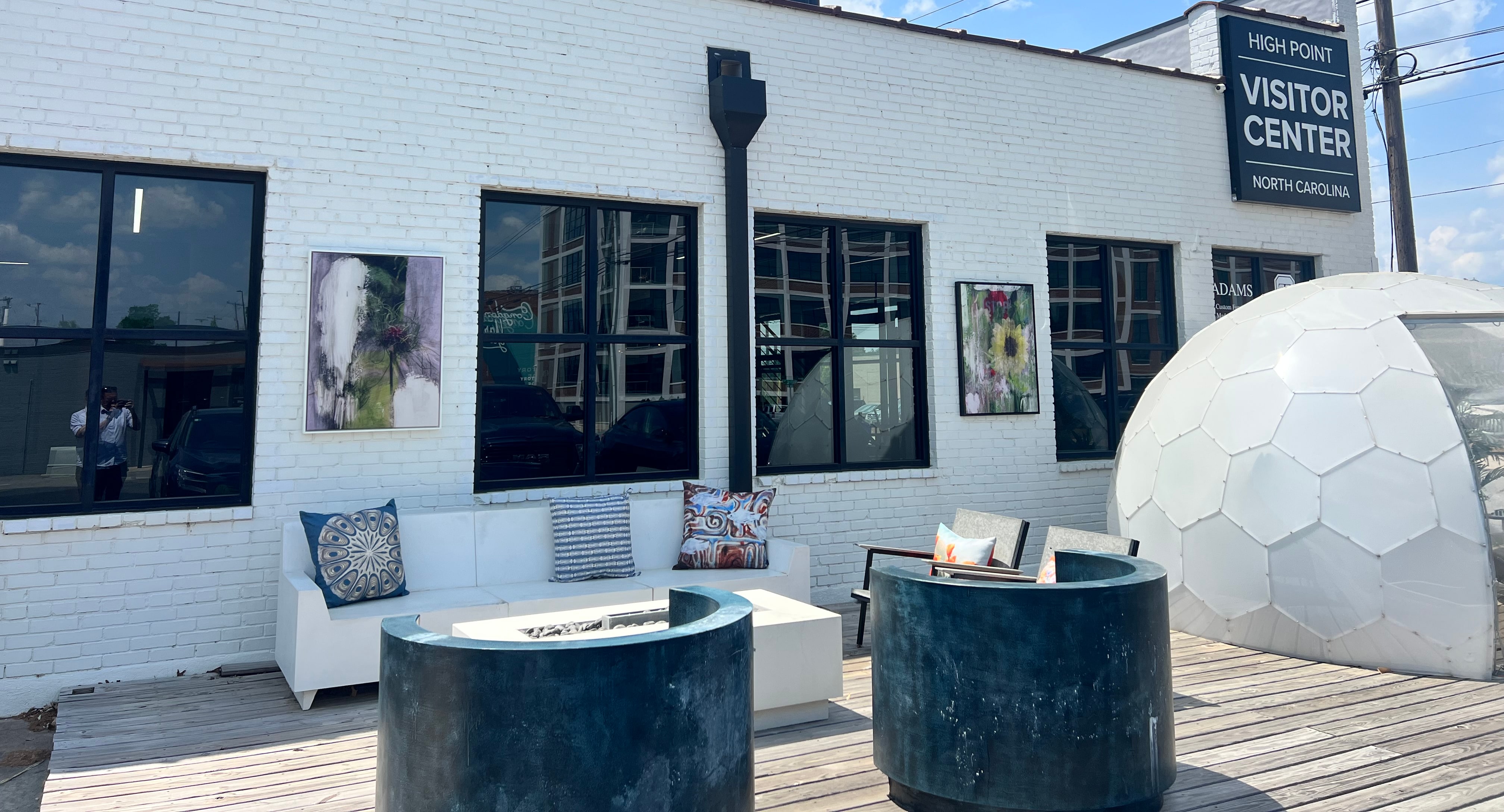 Adams Furniture showroom — High Point Visitor Center, exterior