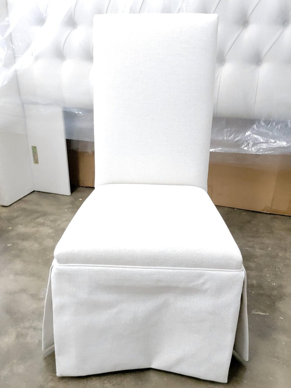 Button Back Chair