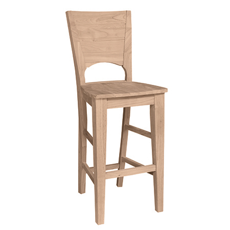 Panel Back Bar Stool