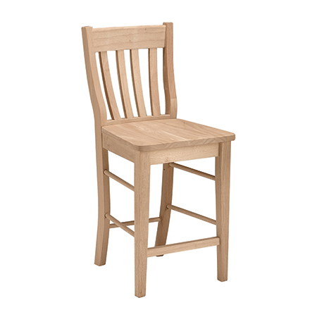 Cafe Slat Back Counter Stool