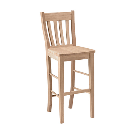 Cafe Slat Back Bar Stool