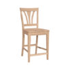 Fan Back Counter Stool