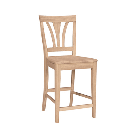 Fan Back Counter Stool