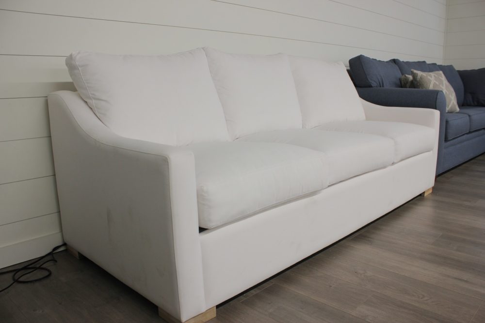White Upholstered Couch