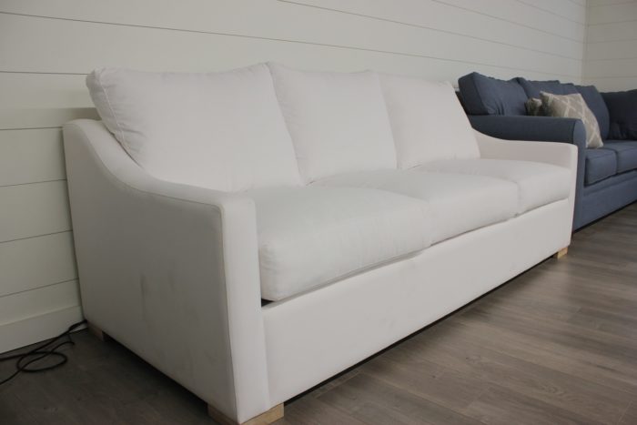 White Upholstered Couch