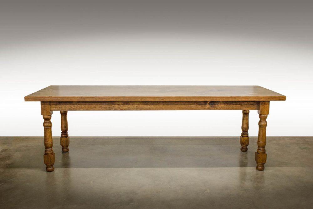 Gun Barrel Dining Table with 4" Post - Image 2