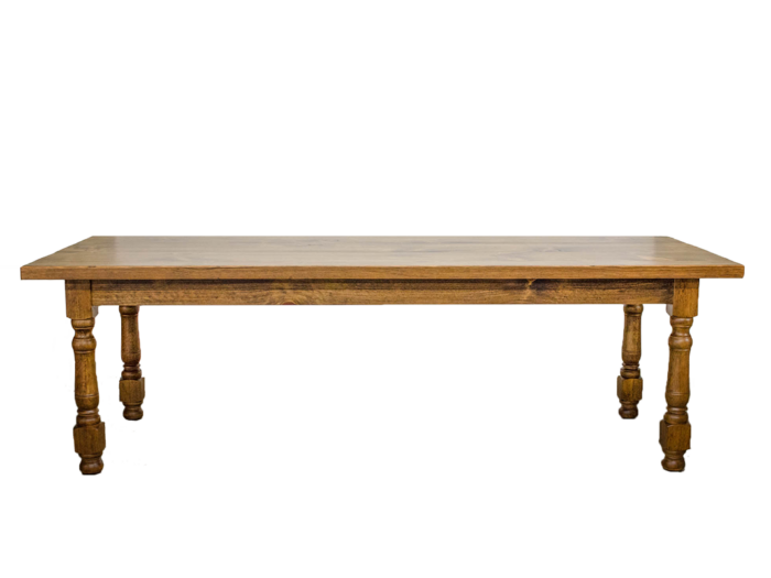Gun Barrel Dining Table with 4" Post