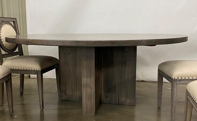 Cross Base Table, 72" Maple