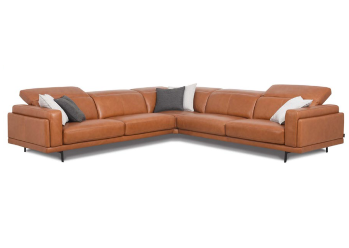 Contemporary Leather Sectional