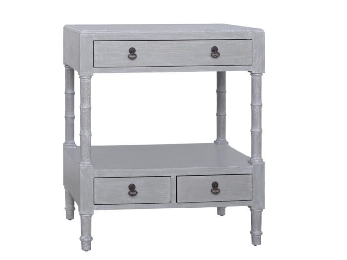 Nightstand, Faux Bamboo Leg