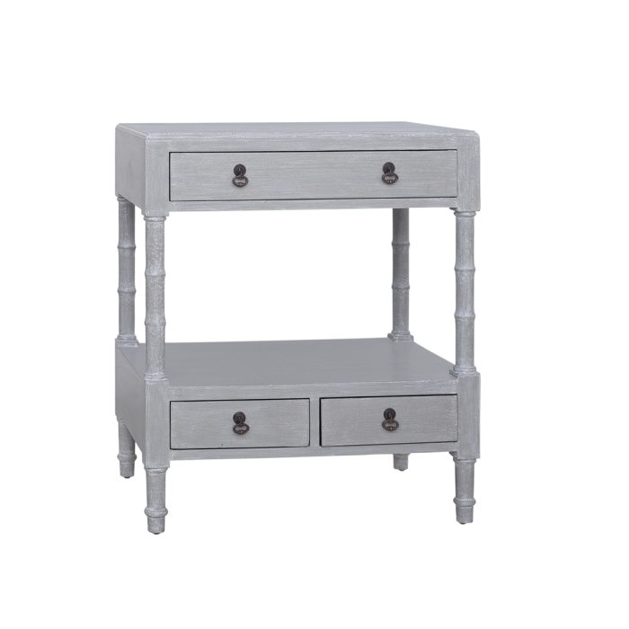 Nightstand, Faux Bamboo Leg