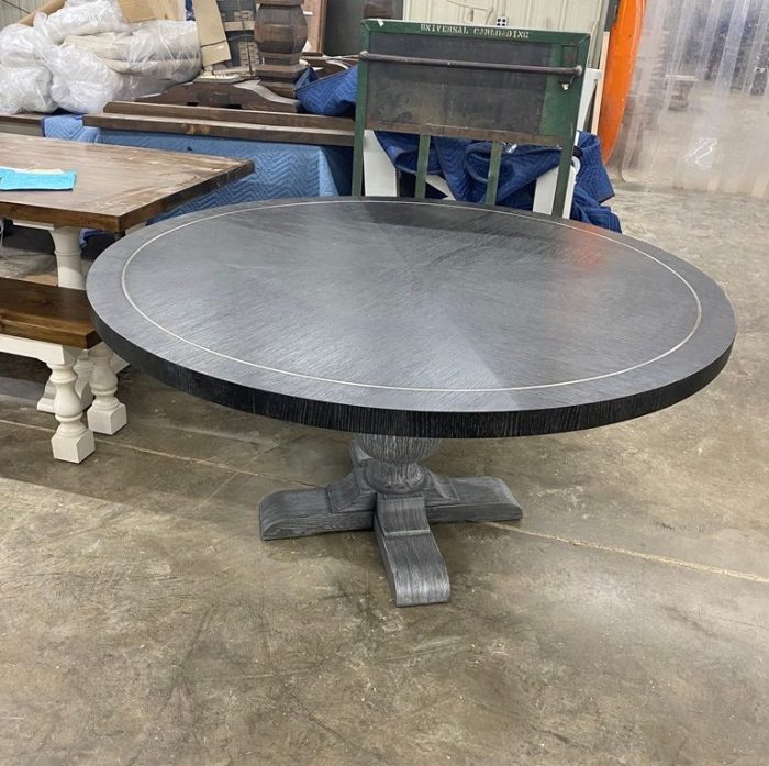 Round Table, Black Inlaid