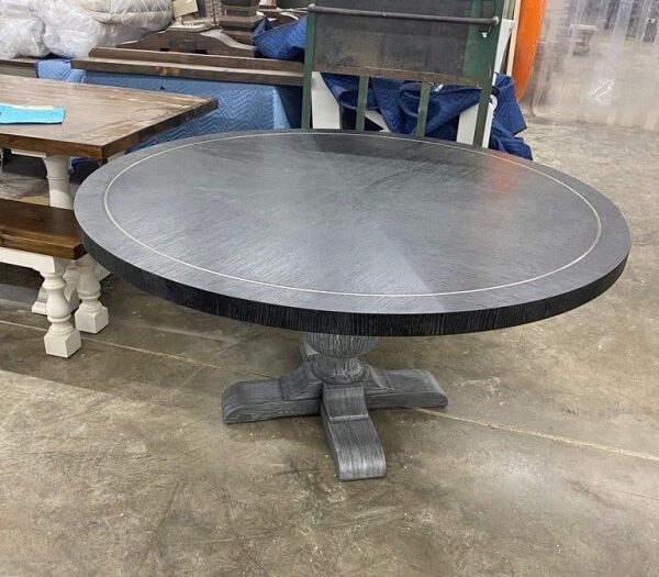 Round Table, Black Inlaid