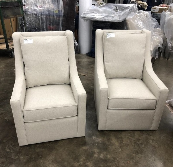 Pair of Tall Swivel Chairs - IN STOCK & READY TO SHIP!