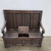 Antique Oak Settle - Image 3