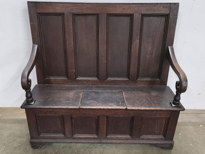 Antique Oak Settle