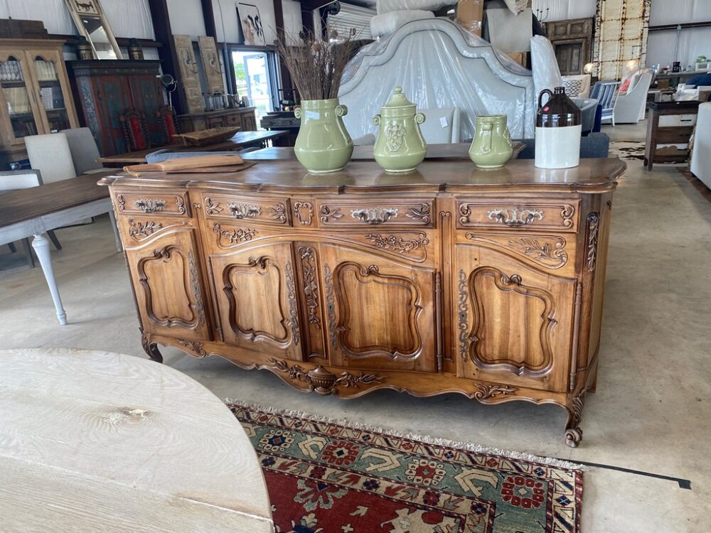 Antique French Walnut Server - Image 3