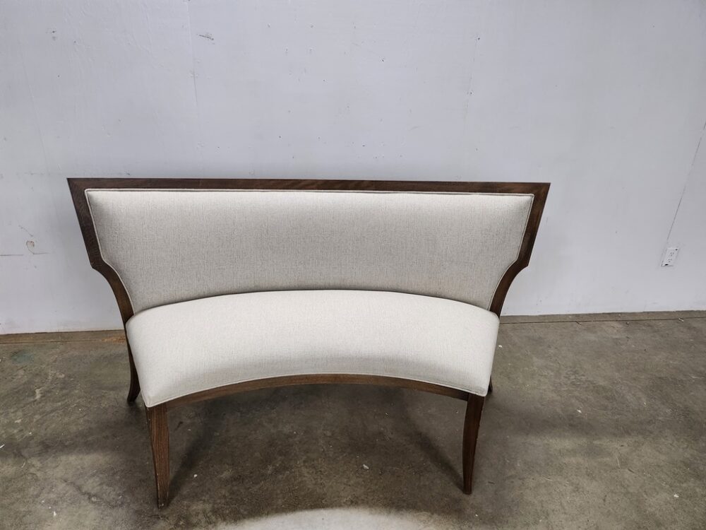 Curved Back Dining Bench - Image 2
