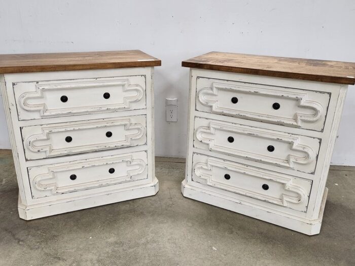 Pair of Three Drawer Chests