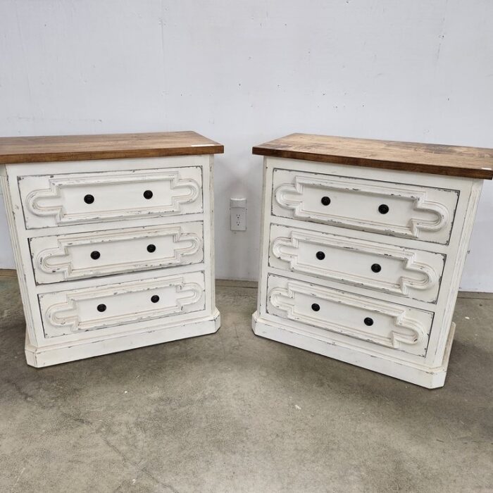 Pair of Three Drawer Chests