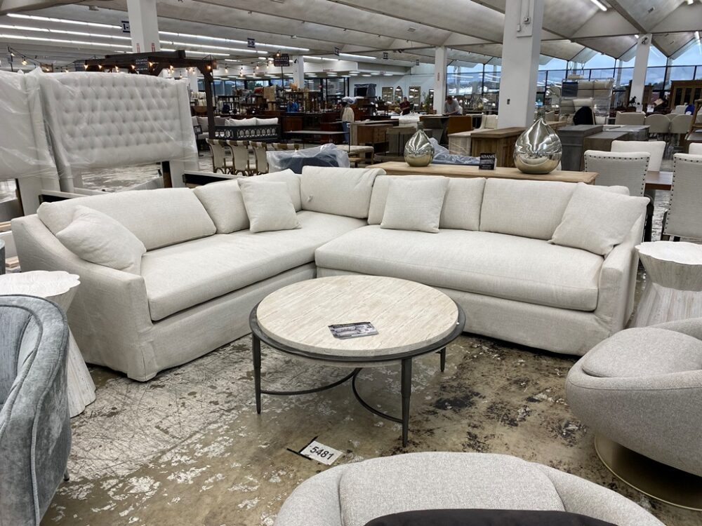 Square Arm Slipcover Sectional - Image 2