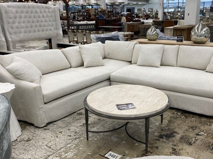 Square Arm Slipcover Sectional