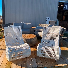 Outdoor Lounge Chairs (Pair)