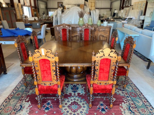 Vintage Square Dining Table