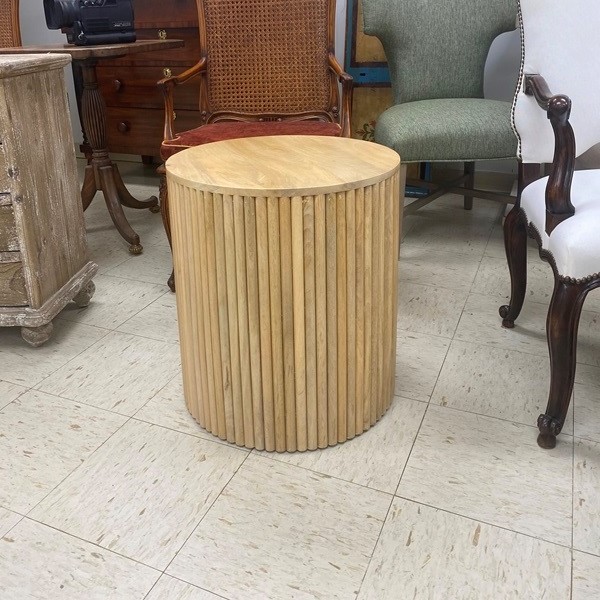 Fluted End Table