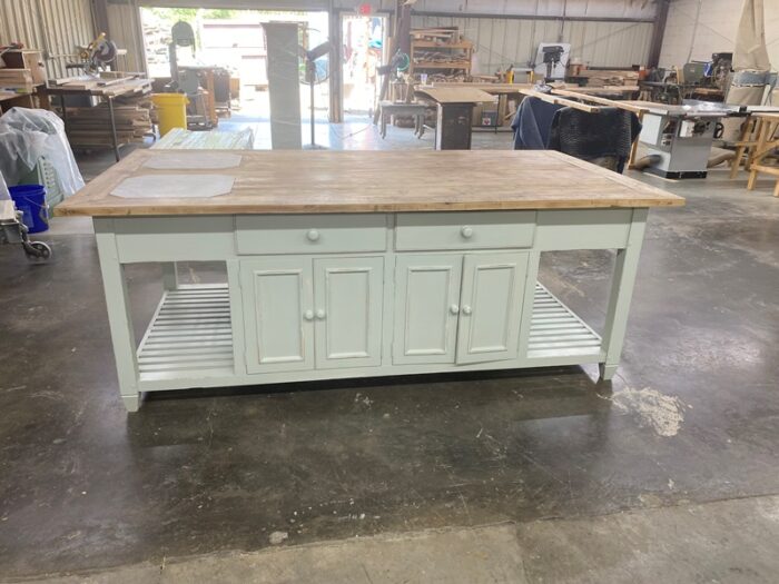 Island Unit with Marble Inserts