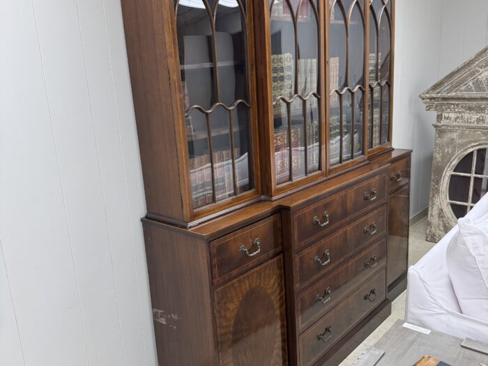 Mahogany Secretaire Bookcase