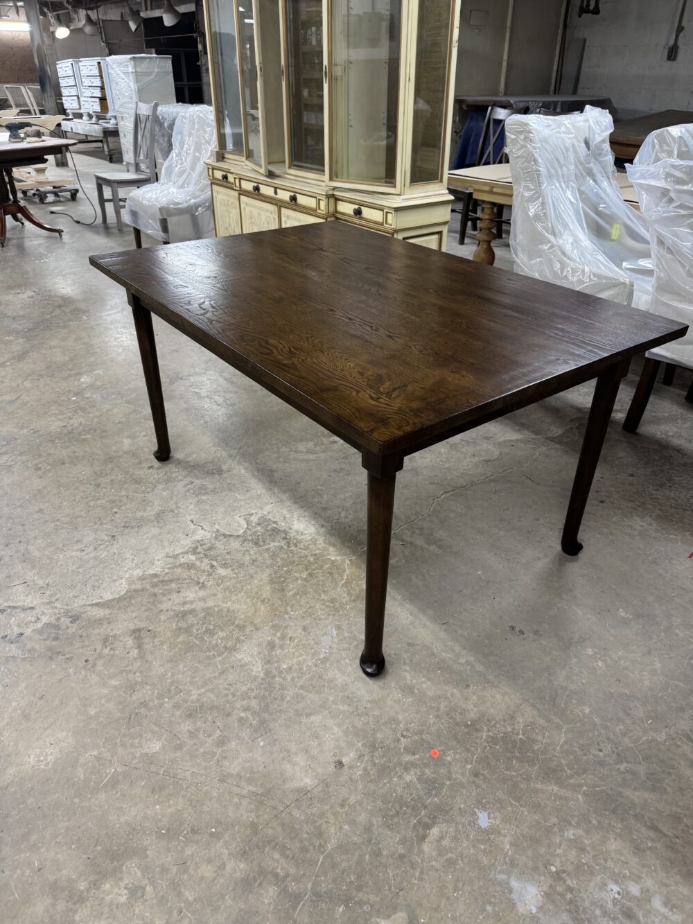 Oak Pad Foot Table