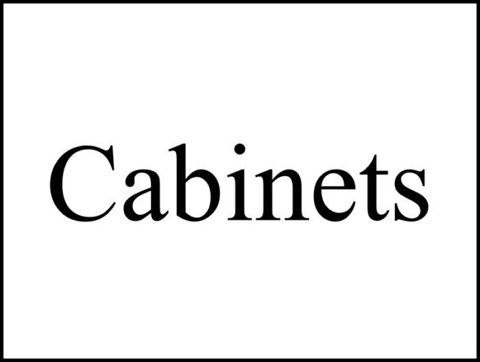Cabinets