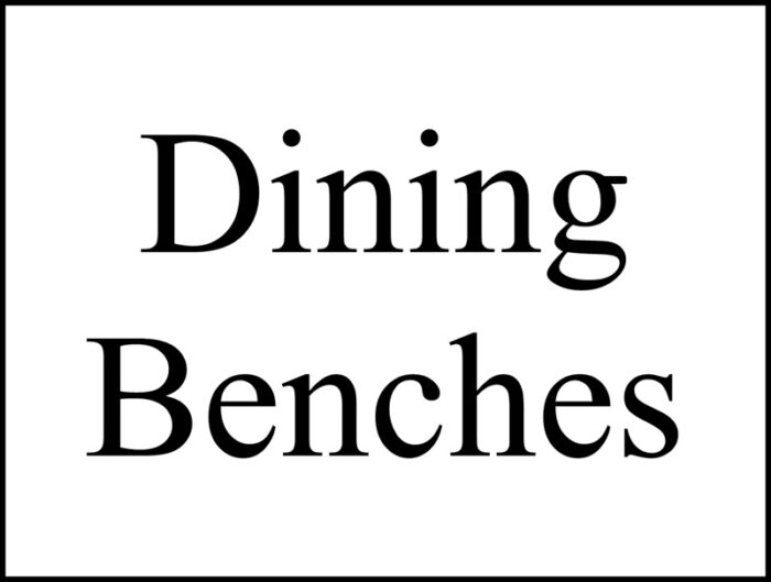 Dining Benches
