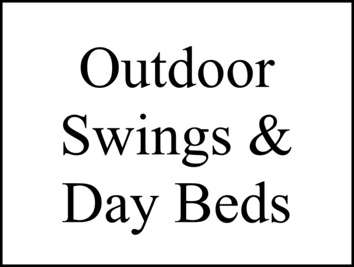 Outdoor Swings & Day Beds