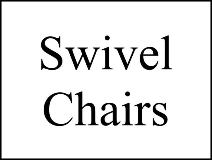 Upholstered Swivel Chairs
