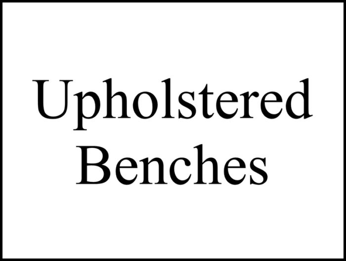 Upholstered Benches