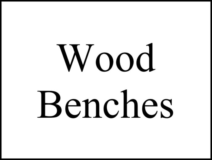 Wood Benches