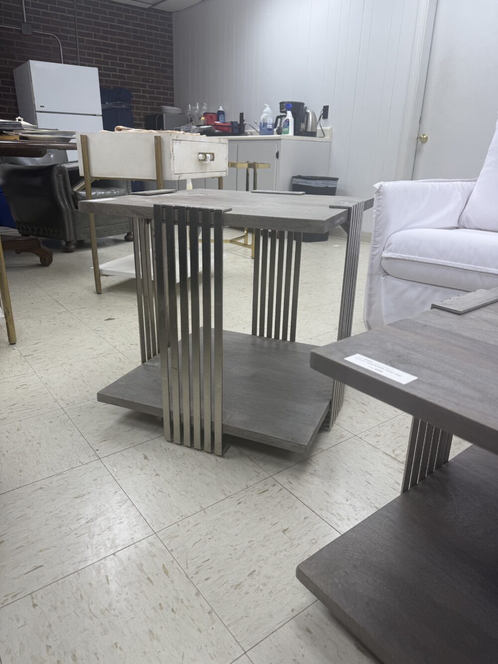Wood & Metal Coffee Table - Image 3